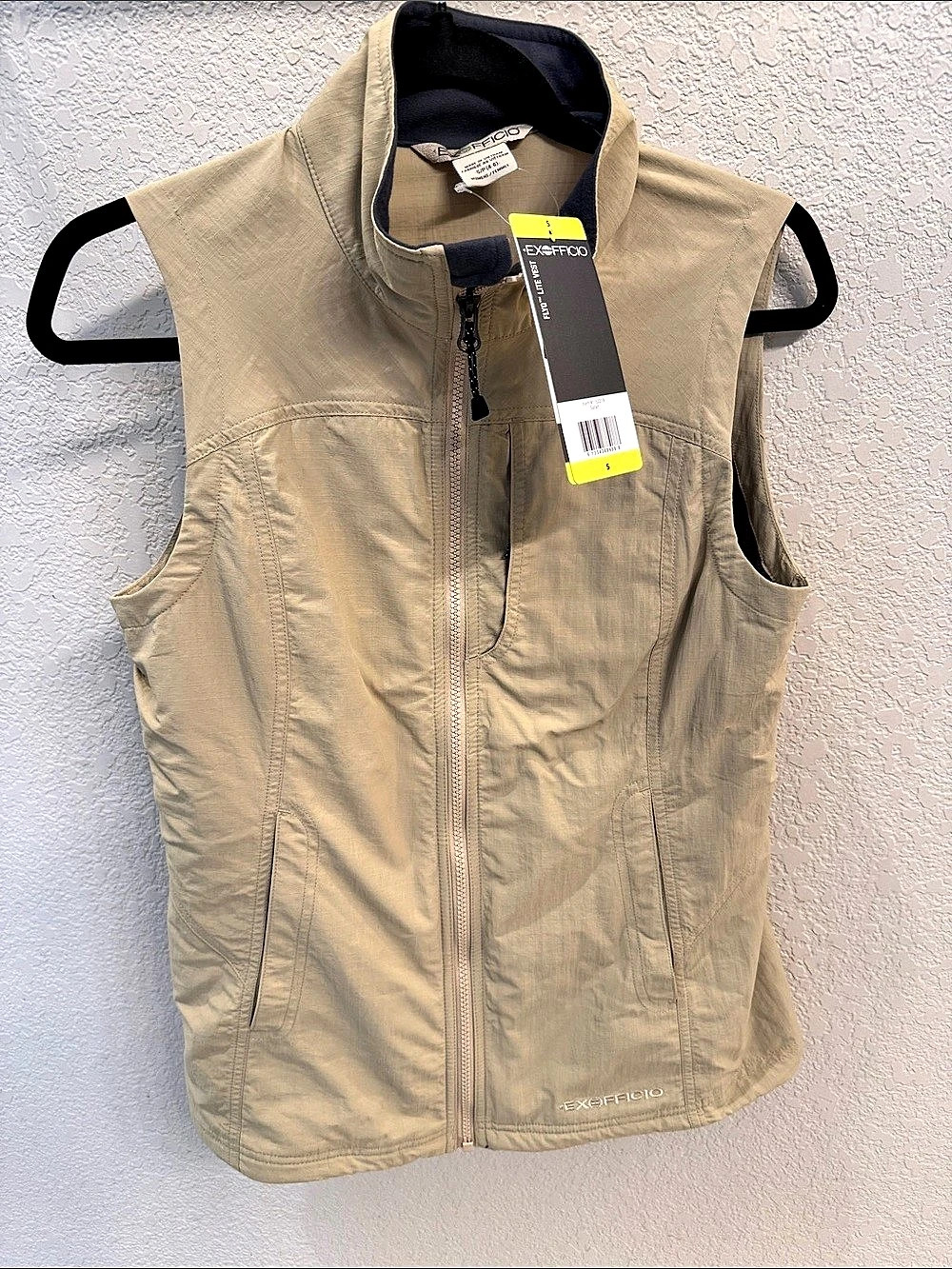ExOfficio FlyQ Lite Vest Women's Tan & Gray Size Small
